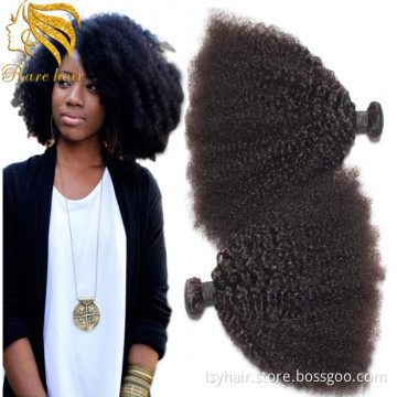 Lsy Wholesale African Afro Kinky Curly 100% Raw Human Hair for Braiding Brazilian Kinky Hair Bundles,Mongolian Afro Kinky Weacve